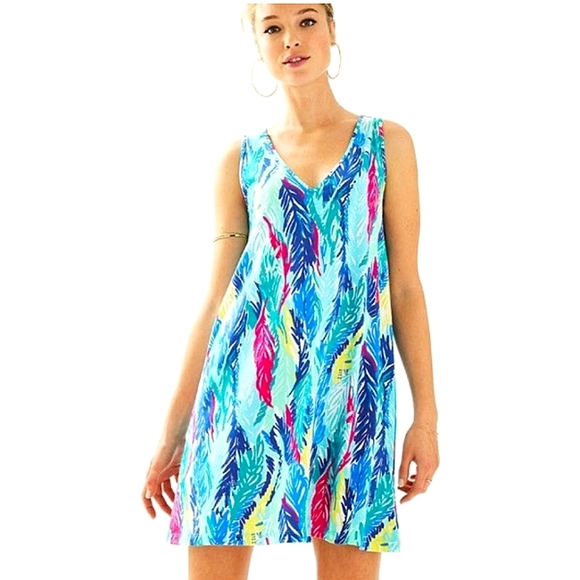 Lilly Pulitzer Blythe Dress in Light As a Feather - Picture 1 of 11
